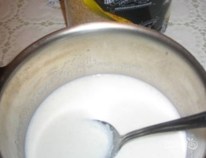 Panna Cotta csokoládé és sűrített tej - lépésről lépésre recept fotók