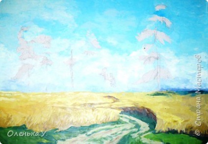 Gyurma másolata festmény Ivan Shishkin - rozs, ország művészek