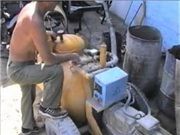 Pneumo-pompe - pompe de beton pentru prepararea și alimentarea la locul de așezare a nisipului de ciment