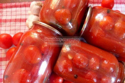 Tomate în suc de roșii pentru iarnă