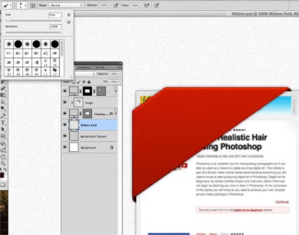 Desenați o panglică în Photoshop