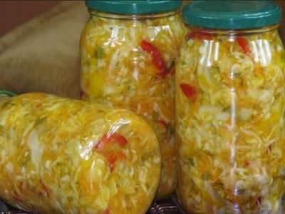 Salata de castraveți și varză pentru rețete de iarnă, caracteristici de gătit