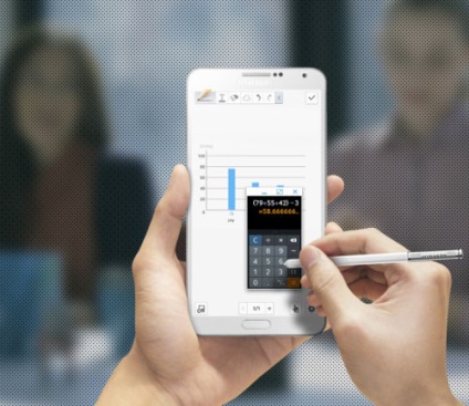 Samsung Galaxy Note 3 lenyűgöző képernyő Super AMOLED és elektronikus tollal s toll