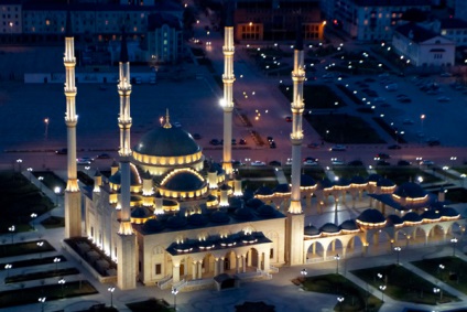 Inima orașului Cecenia este o frumoasă moschee într-un oraș formidabil