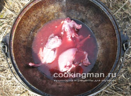 Shchi din căpșună - gătit pentru bărbați