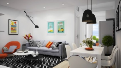 Stilul scandinav în designul interior al unui apartament în stil scandinav