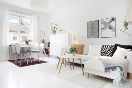 Stilul scandinav în designul interior al unui apartament în stil scandinav