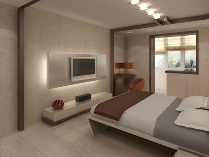 Dormitor pe balcon - cum să combine și să facă un dormitor de la balcon, design interior fotografie 12, 14, 16