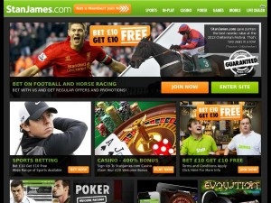 Stanjames - site-ul de pariuri, site-uri, recenzii și tarife la bk stan james