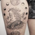 Tatuaj gravuri schițe, caracteristici de stil, fotografii inspirationale