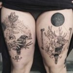 Tatuaj gravuri schițe, caracteristici de stil, fotografii inspirationale