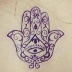 Tatuaje de mână hamsa - fotografie și precizie de tatuaj