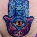 Tatuaje de mână hamsa - fotografie și precizie de tatuaj