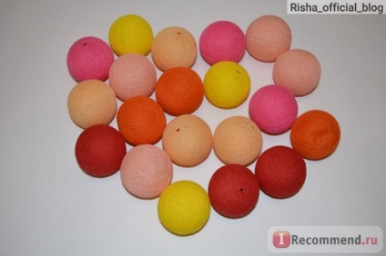 Thai koszorú golyó pamutfonal villám labda fényes többszínű - «Thai