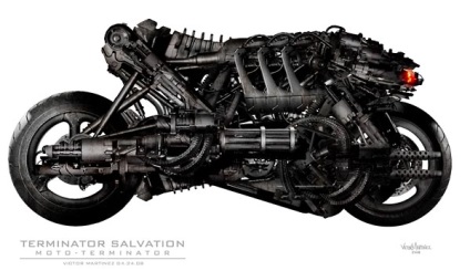 Terminatorul lasă salvatorul să vină (2009, Statele Unite, Germania) - moto-terminator, al cărui strămoș a fost ducat
