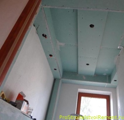 Instalarea unui tavan fals din plăci din ghips, în construcții și reparații