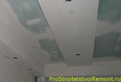 Instalarea unui tavan fals din plăci din ghips, în construcții și reparații