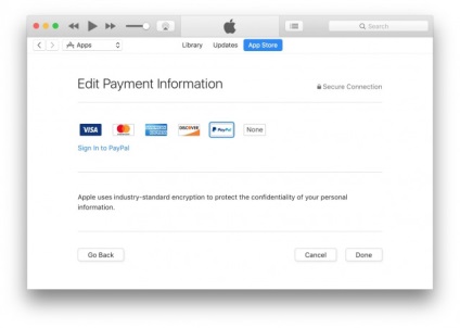 Az iTunes App Store, és a lehetőséget, hogy fizetni a paypal, - hírek a világ alma