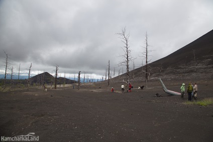 Urcare spre tolbacik vulcan pe Kamchatka, kamchatkaland