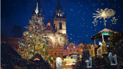 Faceți cunoștință cu Crăciunul și Anul Nou 2017 în Praga