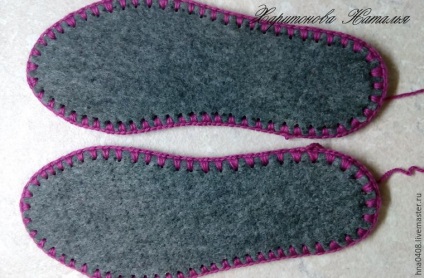 Am tricotat șosete confortabile pe o talpă simplă - târg de maeștri - manual, manual