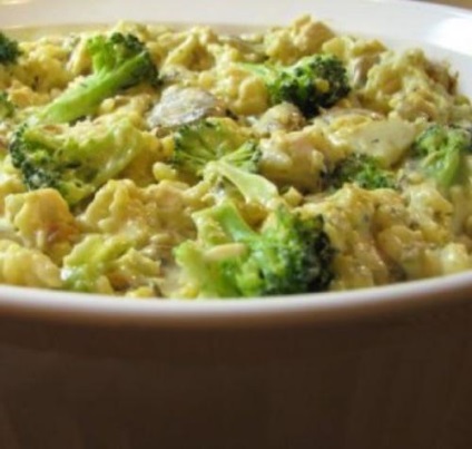 Caserola cu broccoli și pește cum să gătească și cum să se completeze