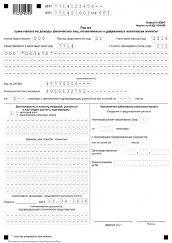 6 Ndfl raportări noi pentru toți angajatorii (formă, formă)