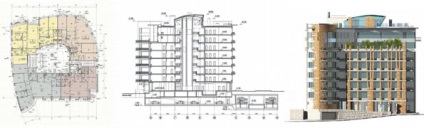 Atrium spații în structura de clădiri rezidențiale, arhitectonica știrilor de universități