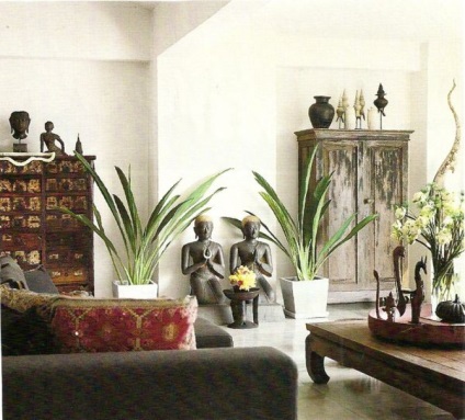 Decor interior în stil asiatic, chestii interioare