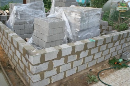 Băi de la pregătirea și construcția blocurilor