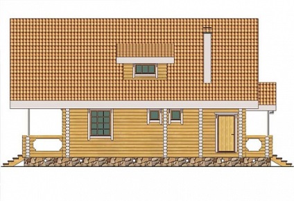 Proiectul Borovik-160 al unei case cu o cameră de zi cu două camere w6-158