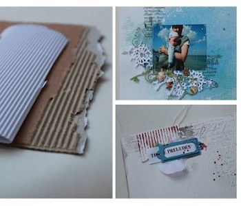 Papír scrapbooking kezeddel (fotó)