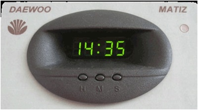 Az óra a Daewoo Matiz jellemzői; hogyan kell beállítani