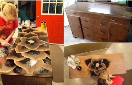 Fata a transformat un vechi piept de sertare într-o piesă elegantă de mobilier pentru un simplu ban
