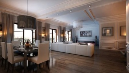 nappali étkezővel konyha kialakítása egy magánlakás (56 fotó) a modern belső tér