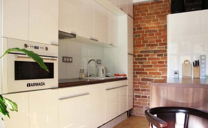 A design a falak a konyhában műkő, freskó - hasznos információ