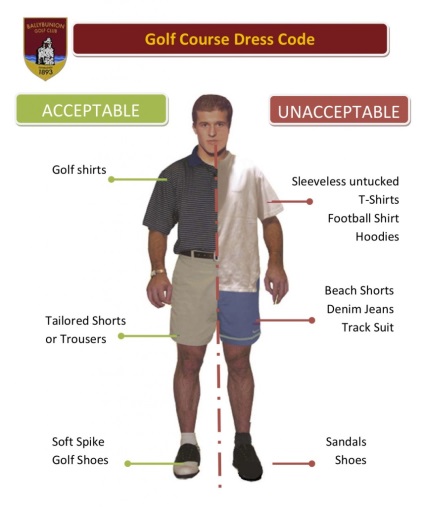 Codul de îmbrăcăminte de la golf - sfaturi pentru călătorii de golf