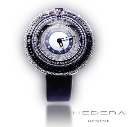 Hedera a sculptat ceasuri și bijuterii din elvețian!