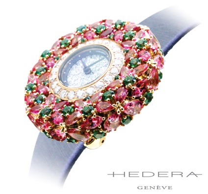 Hedera a sculptat ceasuri și bijuterii în elvețiană!