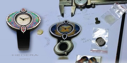 Hedera a sculptat ceasuri și bijuterii din elvețian!