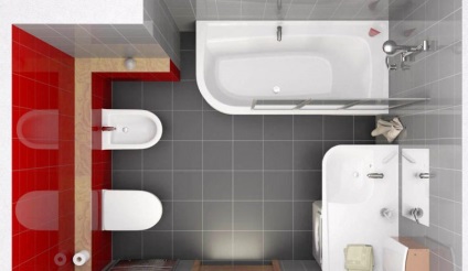 Interiorul de baie combinat cu toaletă - merită sau nu (foto)