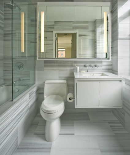 Interiorul de baie combinat cu toaletă - merită sau nu (foto)
