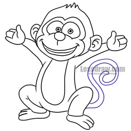 Cum de a desena o maimuță pentru un nou an, ❤lessdraw❤