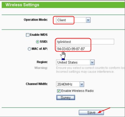 Cum se configurează un punct de acces 11n în modul client