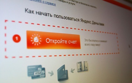 Cum se deschide un portofel Yandex