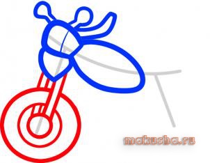 Cum de a desena o motocicletă pentru copii în etape, cât de ușor și simplu de a desena un creion, stilou sau