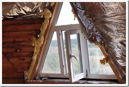 Cum să instalați o fereastră triunghiulară cu geam termopan în casa casei