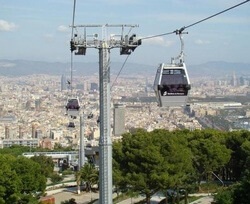 Cablu de teleferic în Barcelona, ​​turism cultural