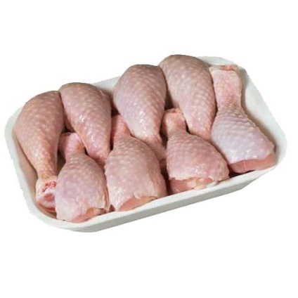 Csirke, brojlercsirke vagy csirke, szárny, csak hús, főtt, sült nyílt tűzön