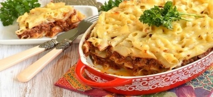 Paste cu carne tocată în cuptor - rețete de caserolă, lasagna și coji de macaroane umplute și